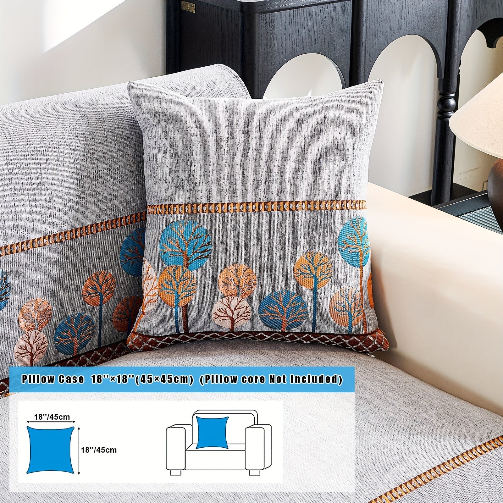 Capa de Sofá Chenille Estilo Boêmio 1pc, Capa para Sofá com Bordado Geométrico, Amigável para Cães, Protetor de Sofá Espesso e Macio, Capas Antiderrapantes para Almofadas, Protetor de Móveis, Decoração para Quarto Escritório Sala de Estar Casa, Melhore su