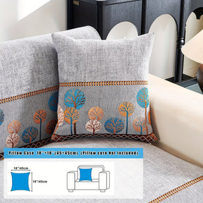 Capa de Sofá Chenille Estilo Boêmio 1pc, Capa para Sofá com Bordado Geométrico, Amigável para Cães, Protetor de Sofá Espesso e Macio, Capas Antiderrapantes para Almofadas, Protetor de Móveis, Decoração para Quarto Escritório Sala de Estar Casa, Melhore su