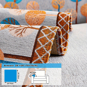 Capa de Sofá Chenille Estilo Boêmio 1pc, Capa para Sofá com Bordado Geométrico, Amigável para Cães, Protetor de Sofá Espesso e Macio, Capas Antiderrapantes para Almofadas, Protetor de Móveis, Decoração para Quarto Escritório Sala de Estar Casa, Melhore su