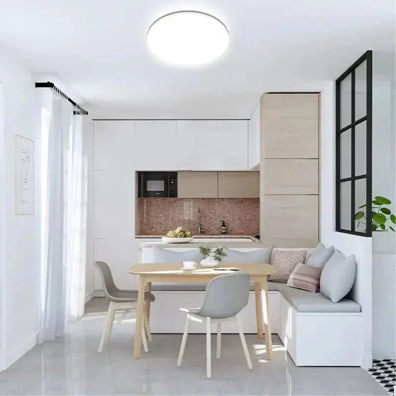 Luminária de Teto Sobrepor LED Branco com Design Minimalista