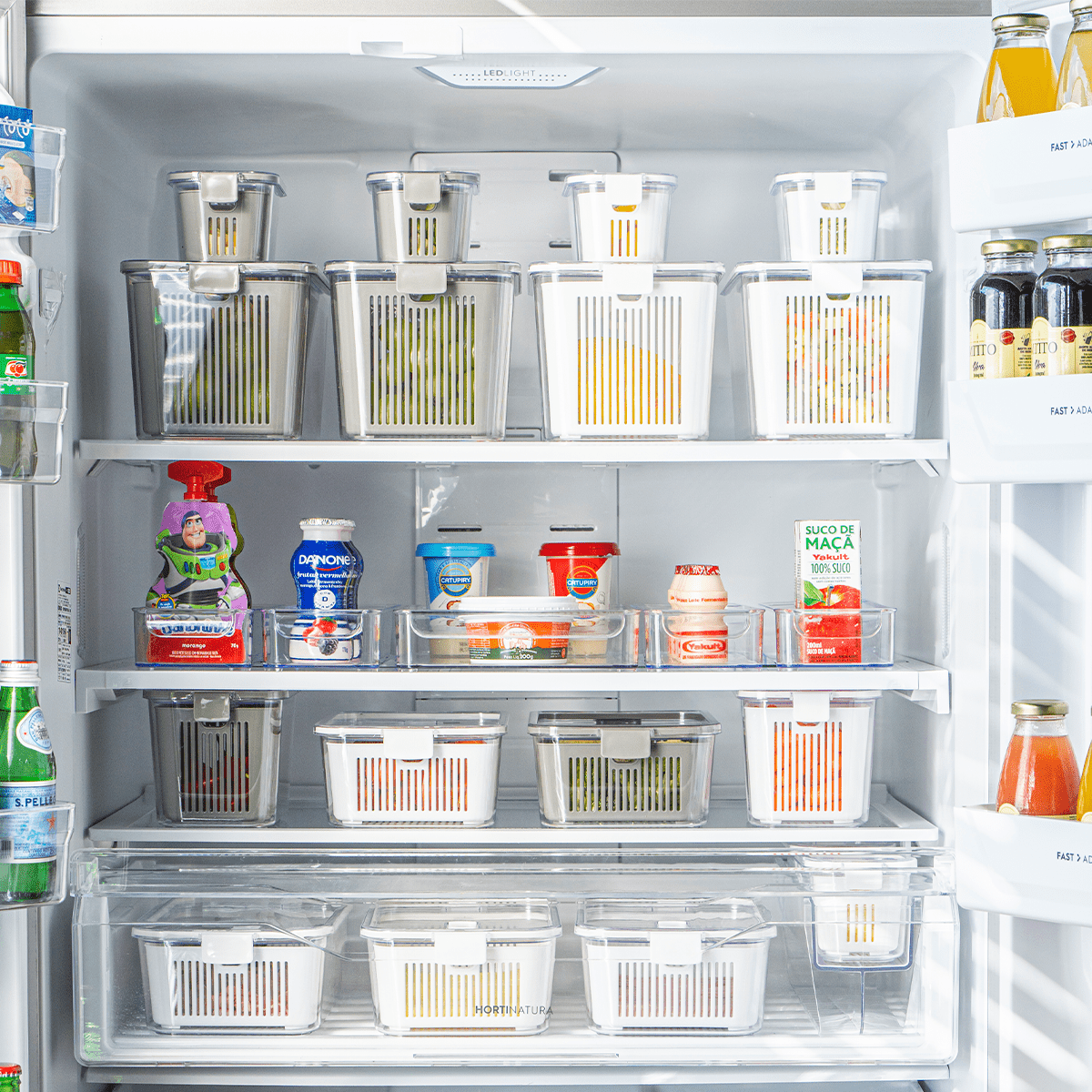 Pote Hermético Slim Multiuso Branco 1,78 Litros